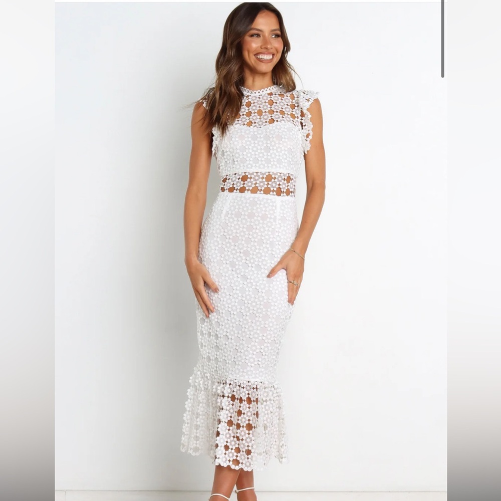 Petal & Pup White Lace Lauren Dress